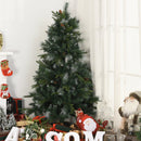 Albero di Natale Artificiale Innevato 150 cm 770 Rami con Pigne  Pino Verde-4