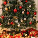 Albero di Natale Artificiale Innevato 180 cm 1077 Rami con Pigne  Pino Verde-6