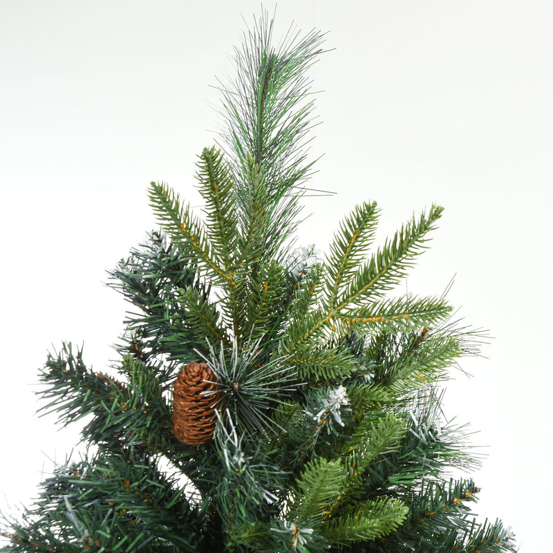 Albero di Natale Artificiale Innevato 180 cm 1077 Rami con Pigne  Pino Verde-9