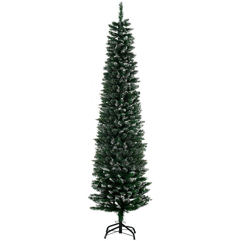 Albero di Natale Artificiale Innevato 195 cm 570 Rami Verde-1