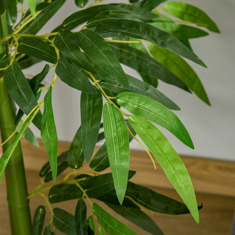 Pianta Artificiale di Bambù H160 cm con Vaso Verde-8