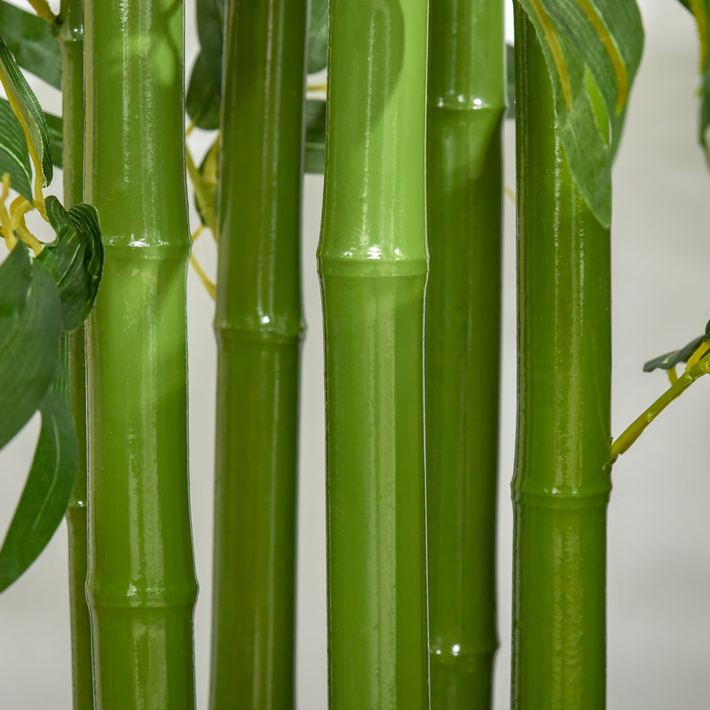 Pianta Artificiale di Bambù H160 cm con Vaso Verde-9