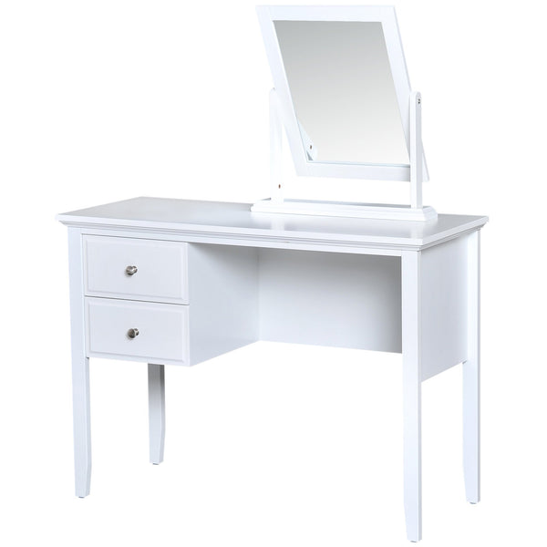online Table de maquillage avec miroir rotatif blanc 100x40x73 cm