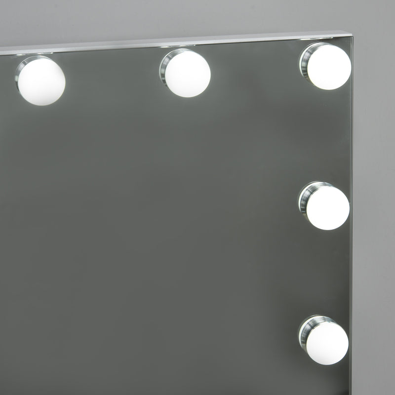 Specchio da Tavolo con LED 41,5x13,5x51 cm per Trucco Make up -8