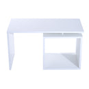 Tavolino da Salotto in Legno MDF Bianco Opaco 77x40x44 cm -7