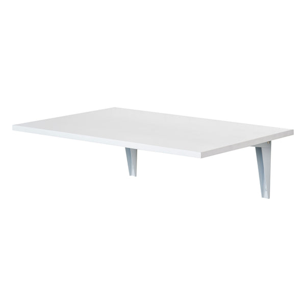 prezzo Table murale pliante peu encombrante 60x40x20 cm en MDF blanc