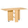 Table pliante peu encombrante en bois naturel 140x80x74 cm