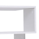 Tavolino da Caffè 2 Ripiani Design Moderno Legno Bianco 40x40x43 cm -9