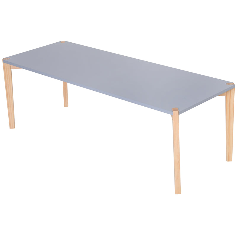 Tavolino da Soggiorno 120,5x45x40 cm in MDF e Legno  Grigio-1
