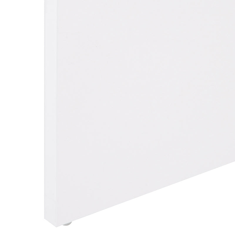 Tavolino Basso 90x60x42 cm in Truciolato Bianco-10