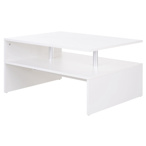 online Table Basse 90x60x42 cm en Aggloméré Blanc