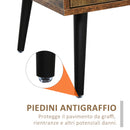 Tavolino Basso da Caffè 110x55x45 cm con Cassetto in Truciolare -7