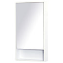 Specchio Armadietto da Bagno Pensile Bianco 50x90x12 cm -1