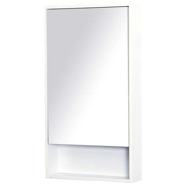 sconto Miroir Meuble Salle de Bain Suspendu Blanc 50x90x12 cm
