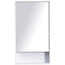 Specchio Armadietto da Bagno Pensile Bianco 50x90x12 cm -4