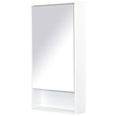 Specchio Armadietto da Bagno Pensile Bianco 50x90x12 cm -5