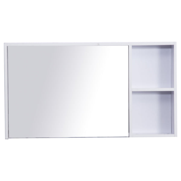 sconto Miroir Meuble Salle de Bain Suspendu Blanc 90x50x12 cm