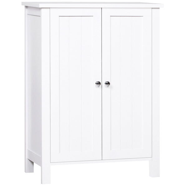 Meuble de salle de bain 2 portes blanc 60x30x80 cm acquista