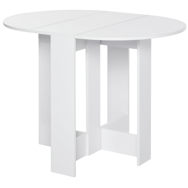 Table pliante peu encombrante 104x76x73,7 cm en aggloméré blanc online