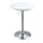 Table de Bar Ø61x76-97 cm en Acier et ABS Blanc
