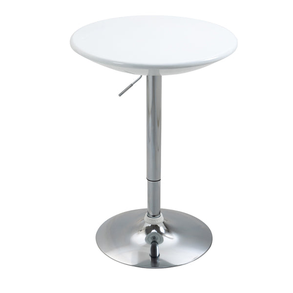 Table de Bar Ø61x76-97 cm en Acier et ABS Blanc online
