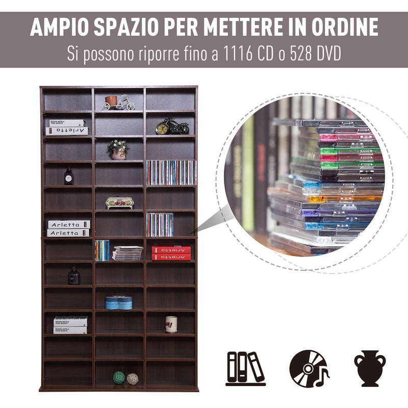 Libreria da Muro in Legno Marrone 195x102x23.5 cm -4