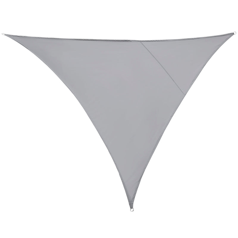 Tenda a Vela Ombreggiante Triangolare 4x4x4m in Poliestere Grigio-1