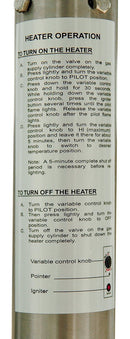 Stufa da Esterno Fungo a Gas in Acciaio Inox Patio Heater -3