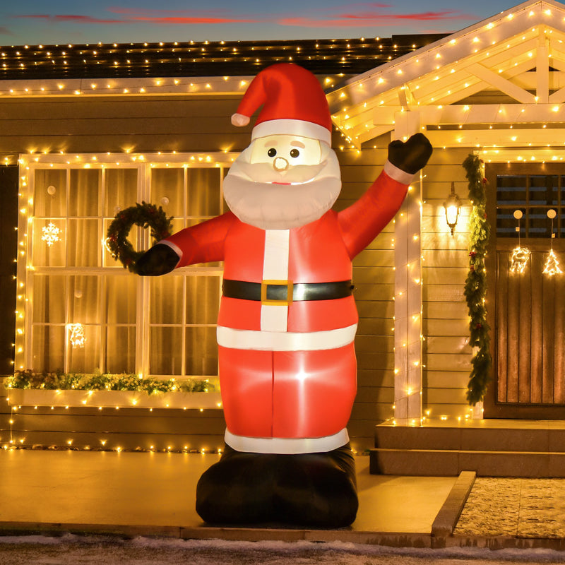 Babbo Natale Gonfiabile Luminoso con Luci LED 240 cm -2