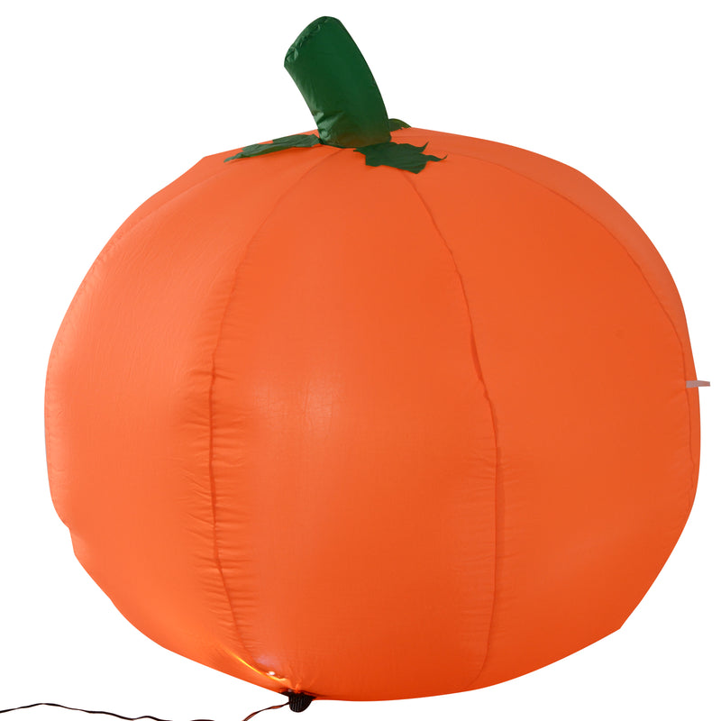 Zucca Gonfiabile per Halloween con Luci LED Arancione 120 cm -5