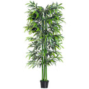 Pianta Artificiale di Bambù H180 con Vaso Verde-1