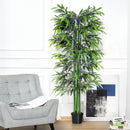 Pianta Artificiale di Bambù H180 con Vaso Verde-2