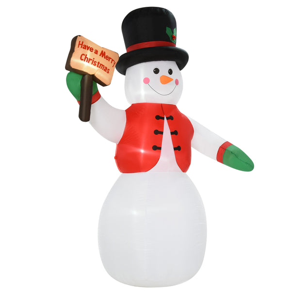 prezzo Bonhomme de neige gonflable H242 cm avec lumières LED