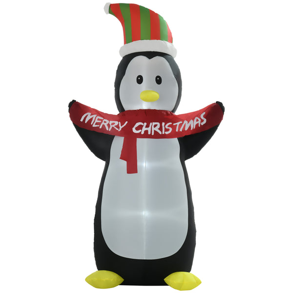 Pingouin gonflable H243 avec lumières LED noires et blanches online