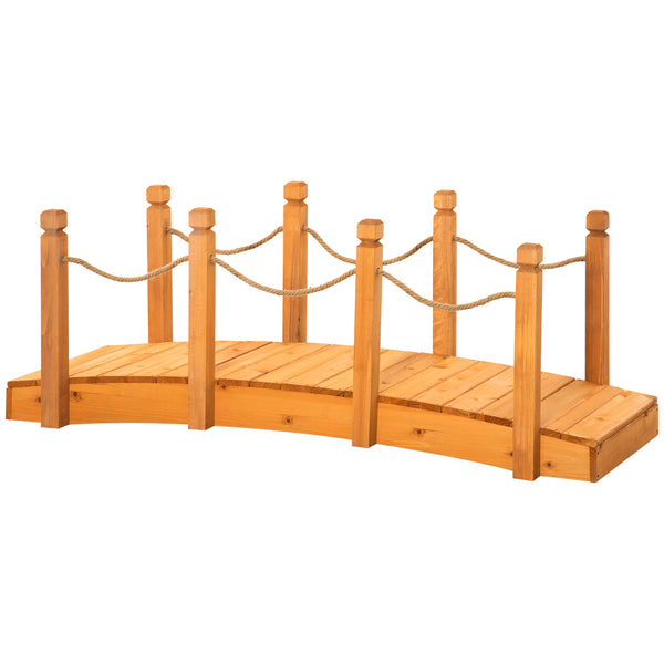 prezzo Pont de jardin 150x58x58,5 cm en bois d'oranger