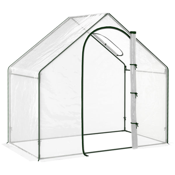 sconto Serre de jardin en PVC transparent 180x105x150 cm