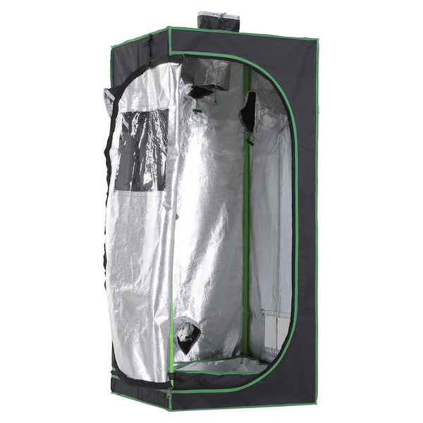 sconto Grow Box Tente de culture hydroponique 60x60x140 cm avec éclairage Mylar Lights Zippers