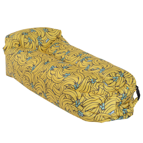 Air Sofa Chaise Longue Gonflable Sans Pompe Jaune Banane 185x70x52 cm prezzo