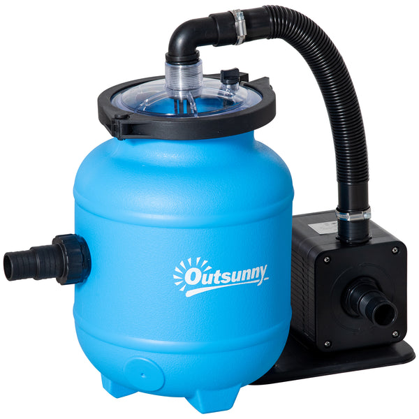 acquista Pompe de filtration pour piscines hors sol 4000 l/h Filtre à sable bleu