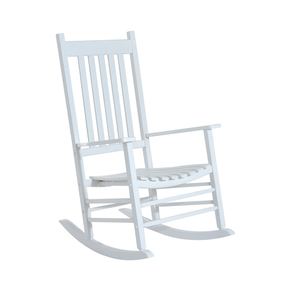 sconto Rocking Chair en Bois 69x86x115 cm Blanc