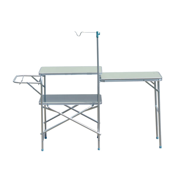Table de camping pique-nique pliante en aluminium 154,5x40,5x82 cm acquista