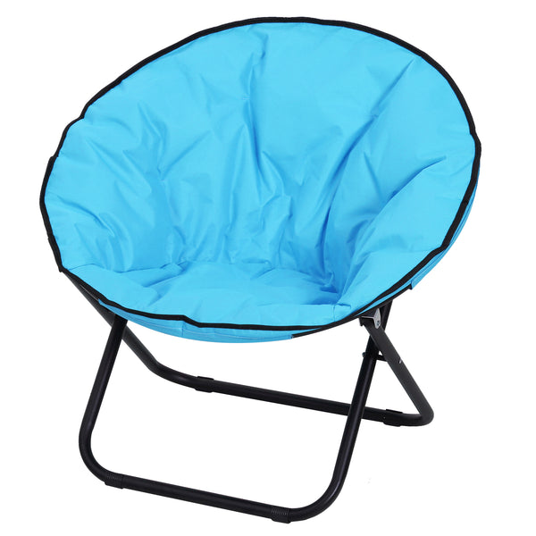 acquista Chaise de camping pliante rembourrée 80x80x75 cm Bleu