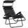 Chaise longue Zero Gravity 90x67x110 cm avec auvent et porte-gobelet Noir