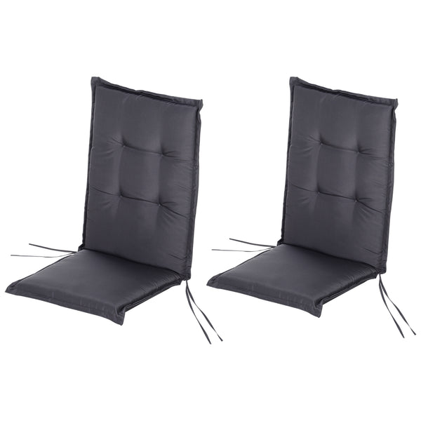 Coussin imperméable rembourré pour chaises et transats 120x50x6 cm Gris prezzo