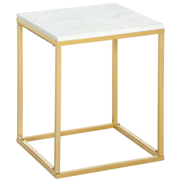 Table Basse 40x40x50 cm en Métal Doré sconto