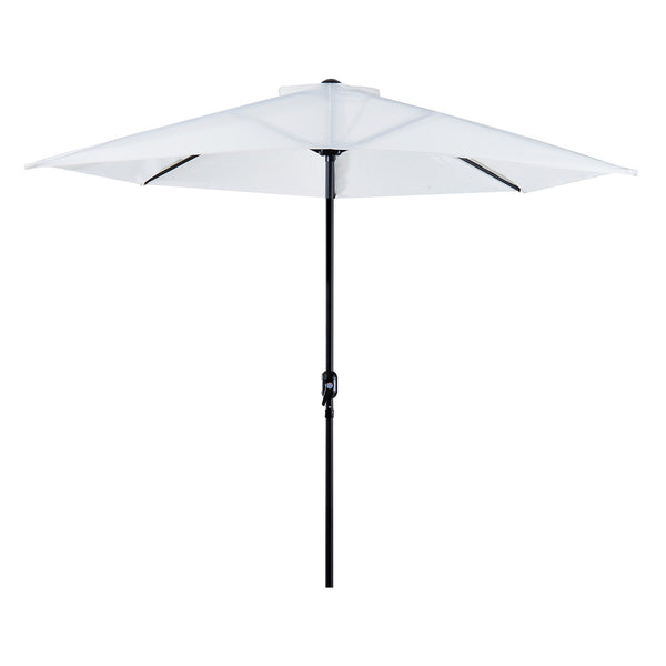 Parasol de jardin en aluminium 2,95x2,50m avec manivelle blanche prezzo