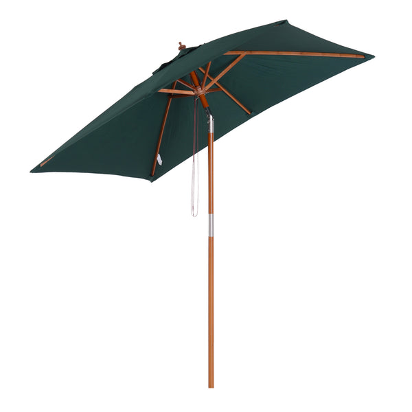 Parasol de jardin rectangulaire 2x1,5m Mauritz Vert sconto