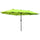 Parasol de jardin double 460x270x240 cm en acier et polyester vert