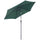 Parasol de jardin inclinable en aluminium vert foncé Ø2,7x2,35m