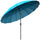Parasol de Jardin Ø255 cm en Métal, Fibre de Verre et Polyester Bleu
